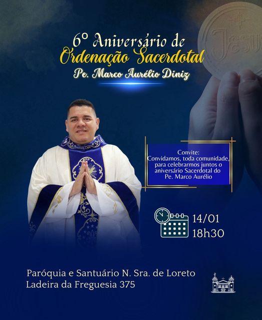 6º Aniversário De Ordenação Sacerdotal Do Pe Marco Aurélio Diniz Paróquia E Santuário Nossa 0633